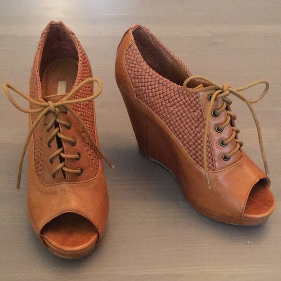 Cooperative Shoes - Cooperative faux leather wedges!